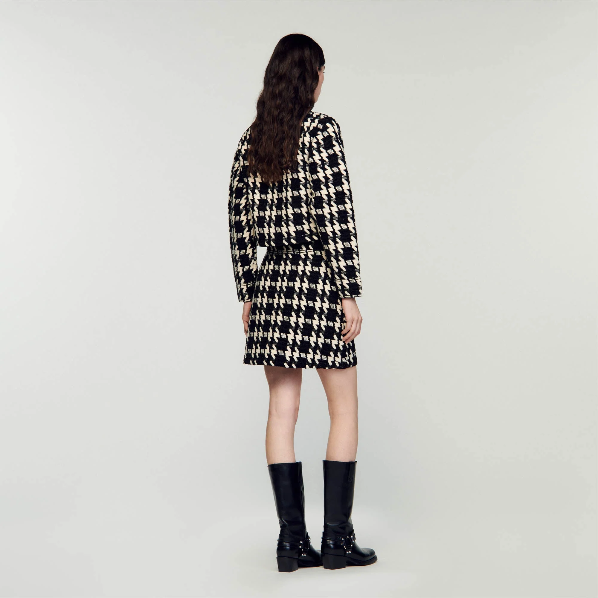 Falda corta de pata de gallo - Imagen 5