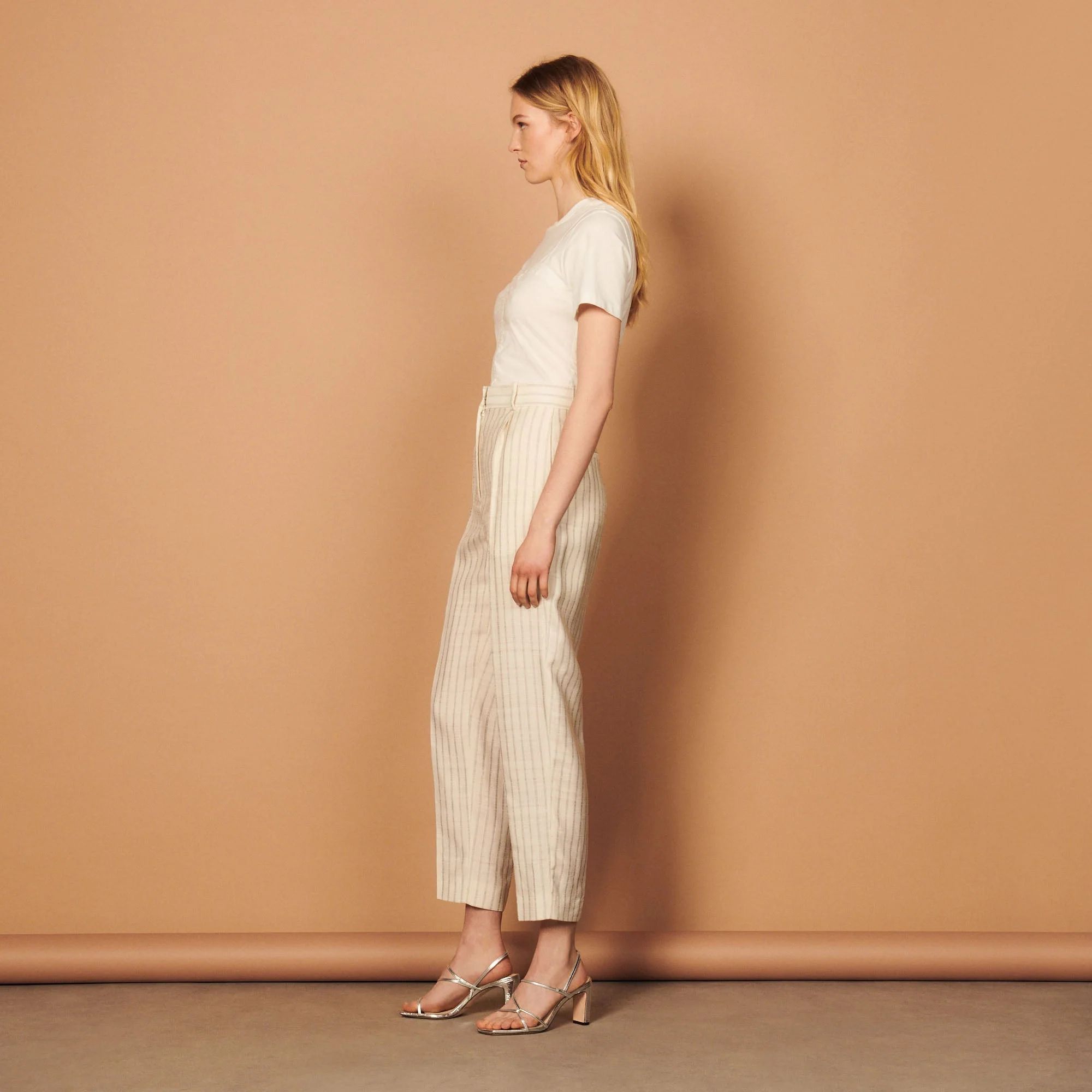 Pantalón Bernardo Ecru - Imagen 3