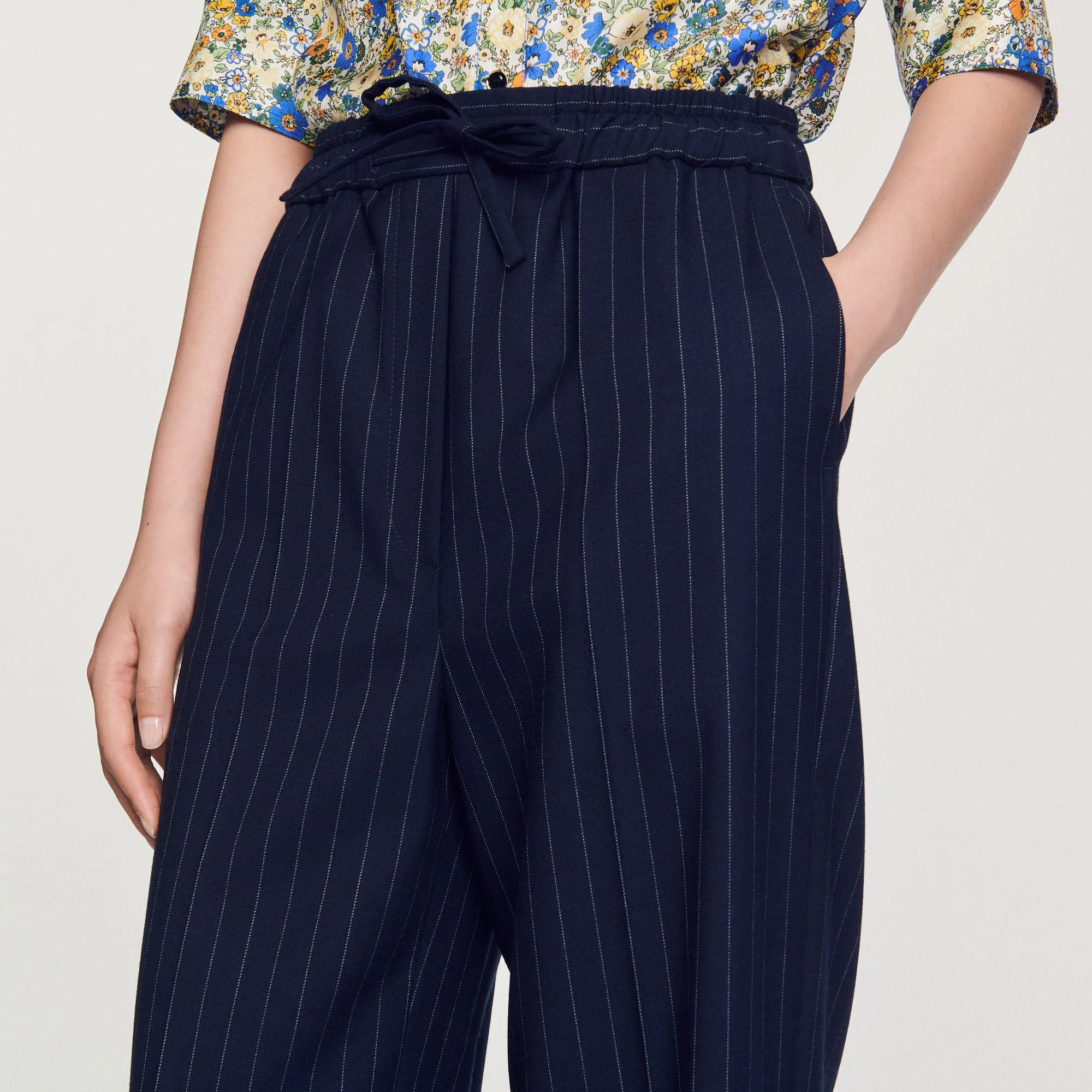 Pantalón ancho de rayas - Imagen 3