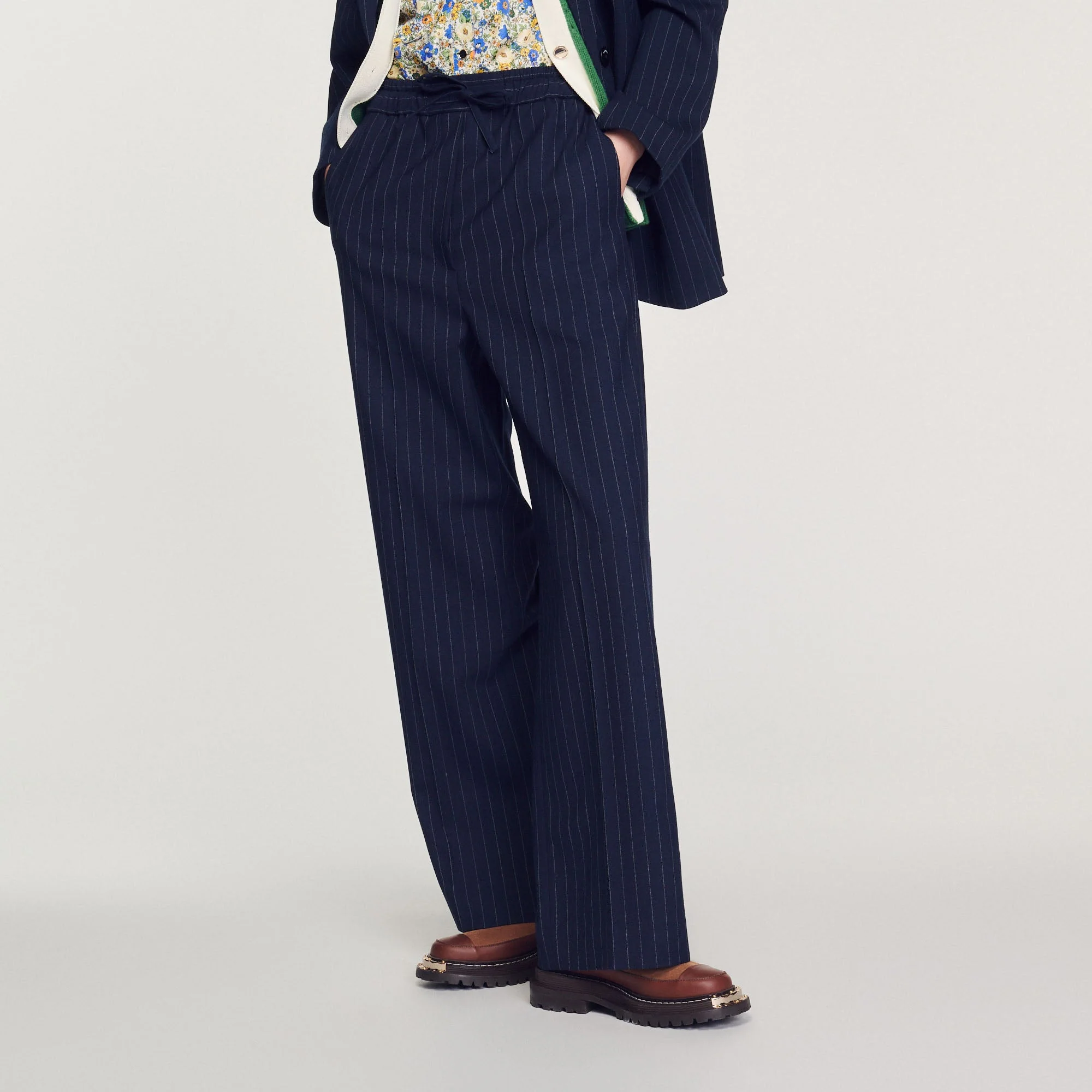 Pantalón ancho de rayas - Imagen 4