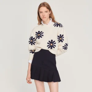 Jersey de punto floral