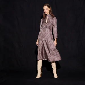 Vestido Cashy Marino y Burdeos