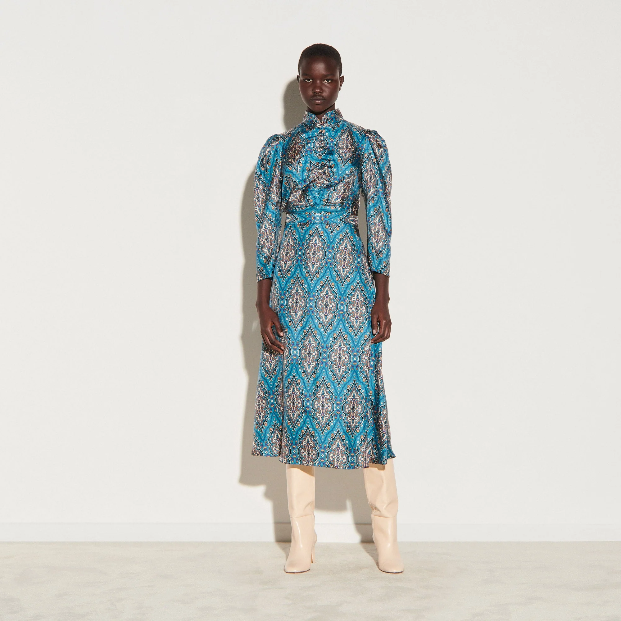 Vestido largo estampado toda la prenda Kaela - Imagen 5