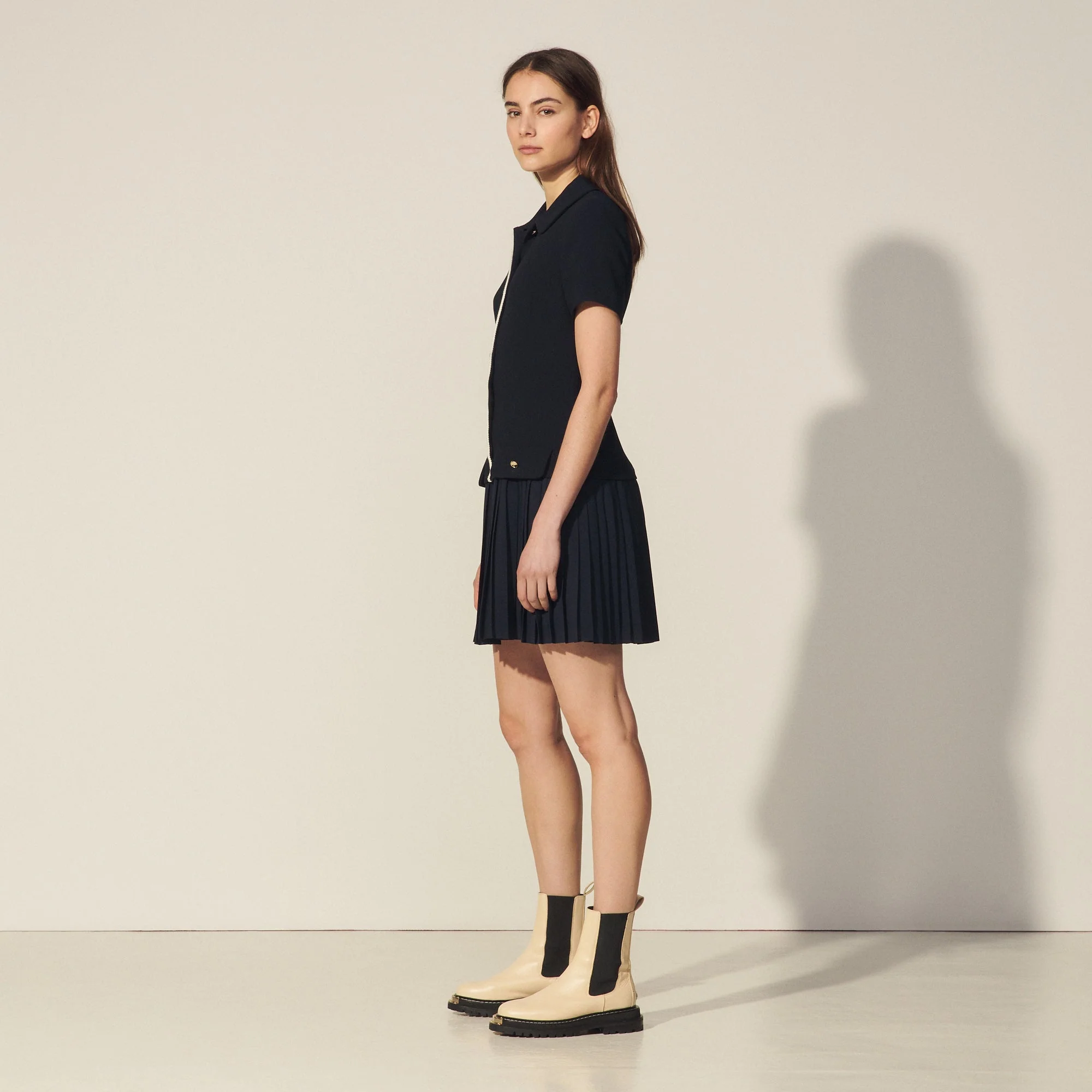 Vestido Alberta Azul Marino - Imagen 3