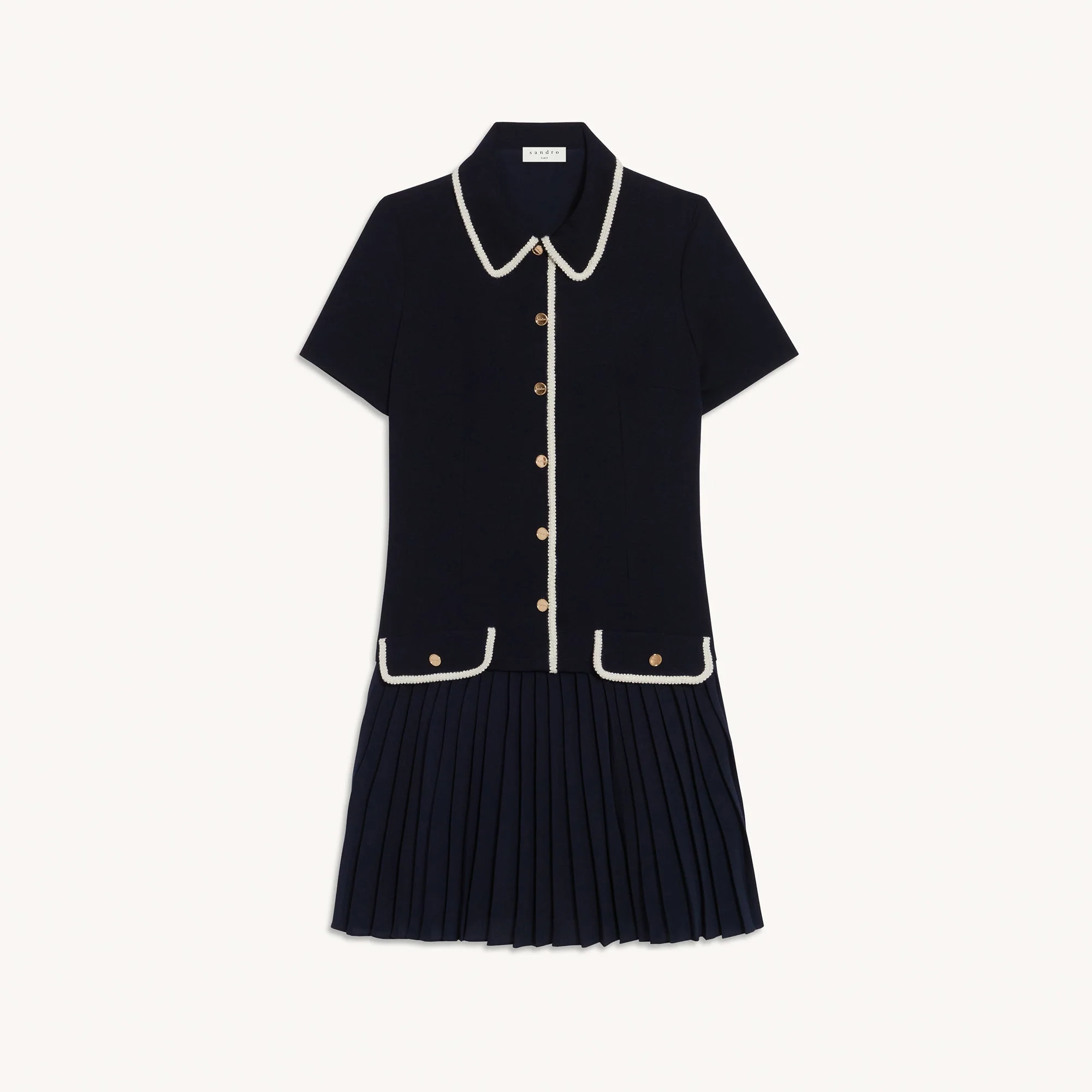 Vestido Alberta Azul Marino - Imagen 6