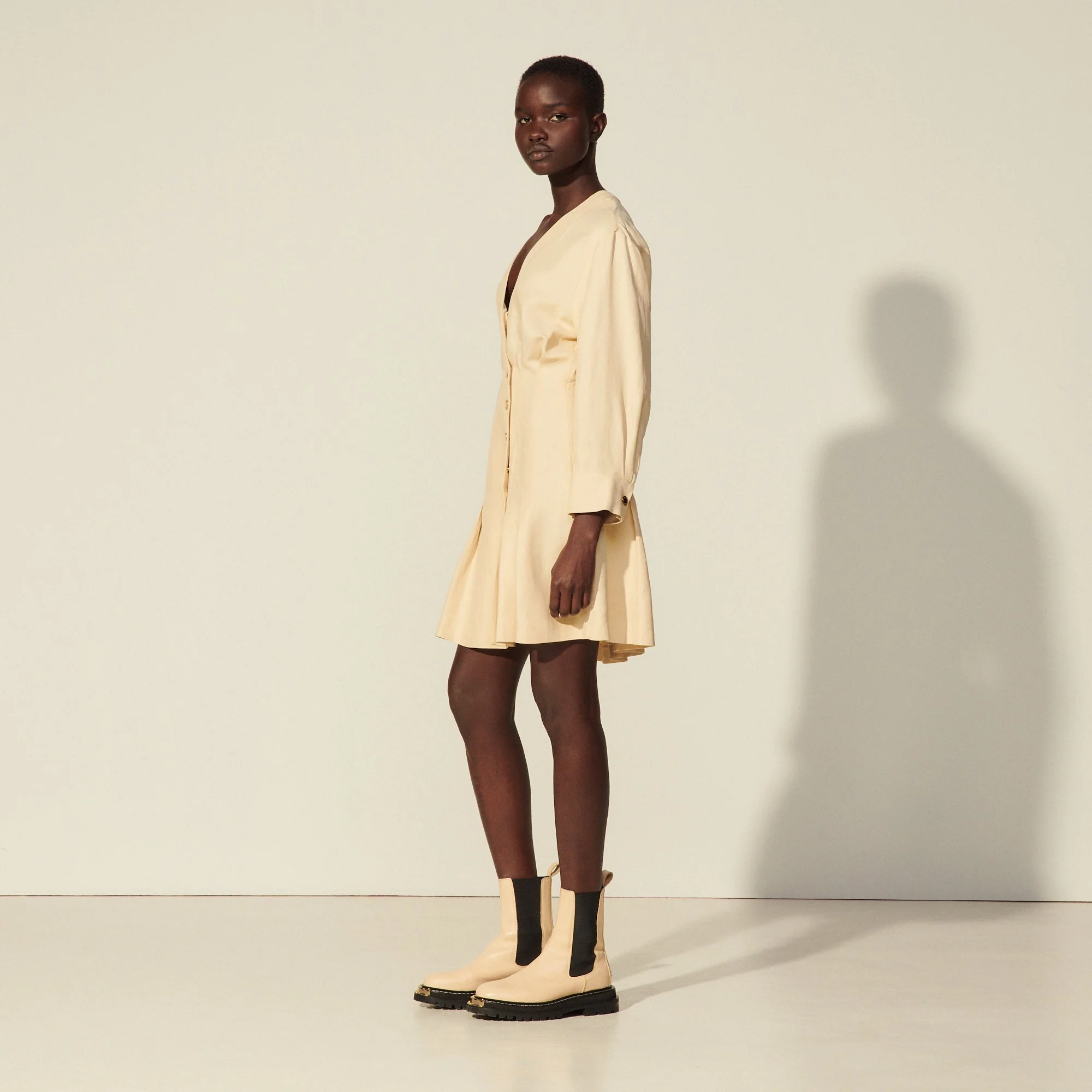 Vestido Annie Beige - Imagen 3