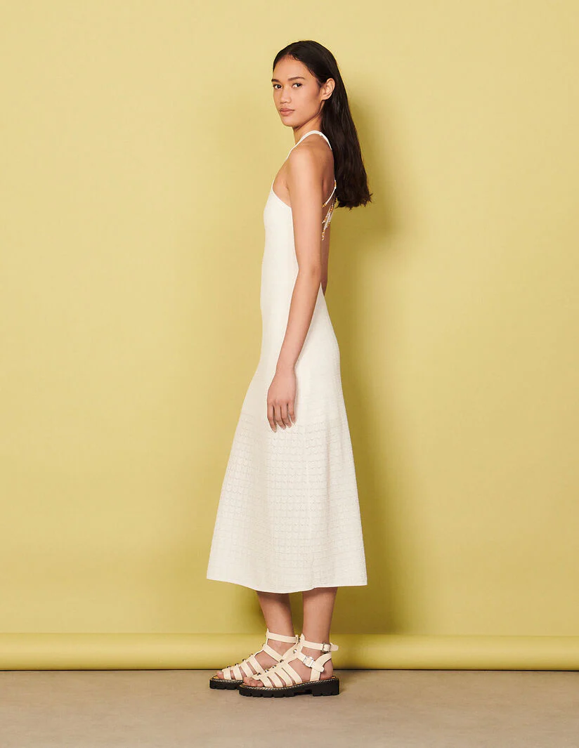 Vestido Tejido Yvana Blanco - Imagen 3