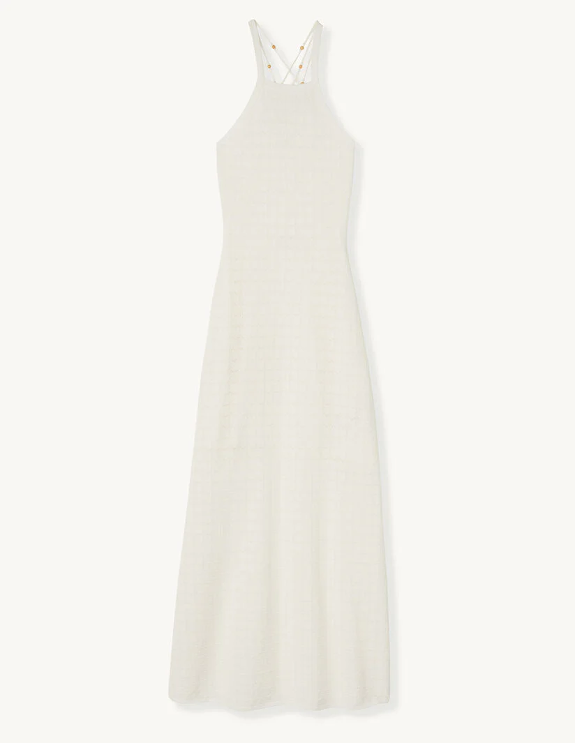 Vestido Tejido Yvana Blanco - Imagen 6