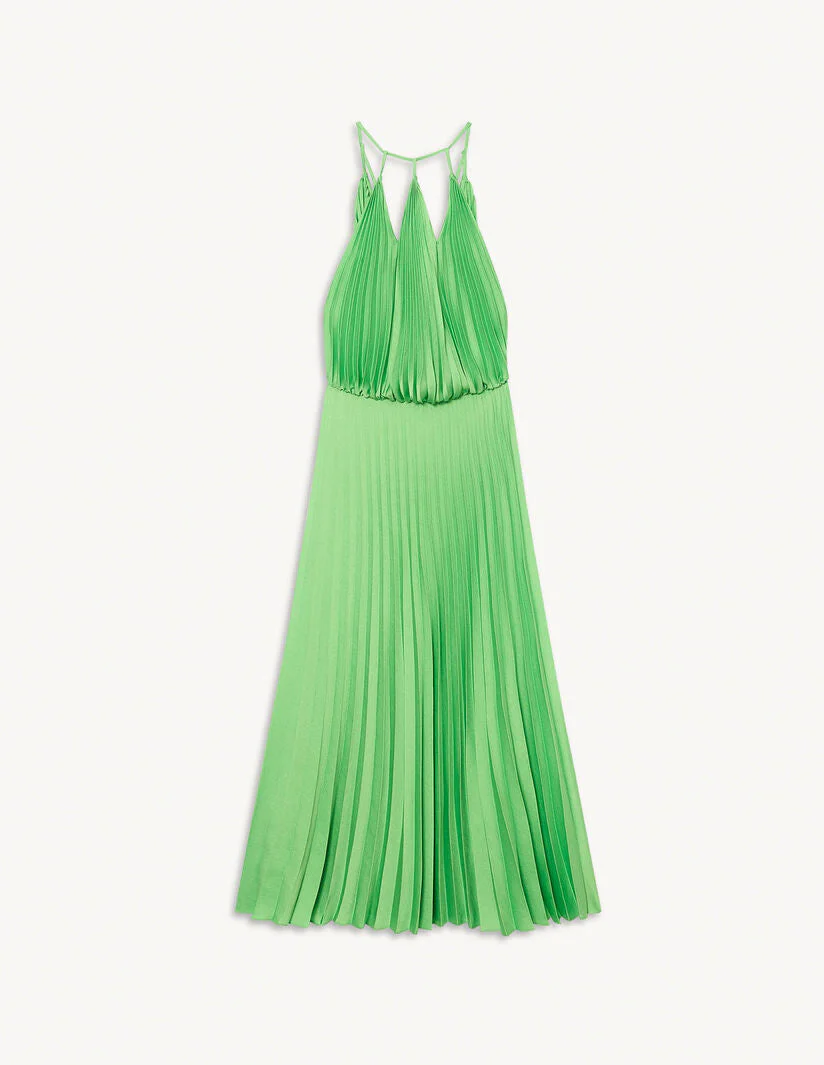 Vestido largo plisado - Imagen 6