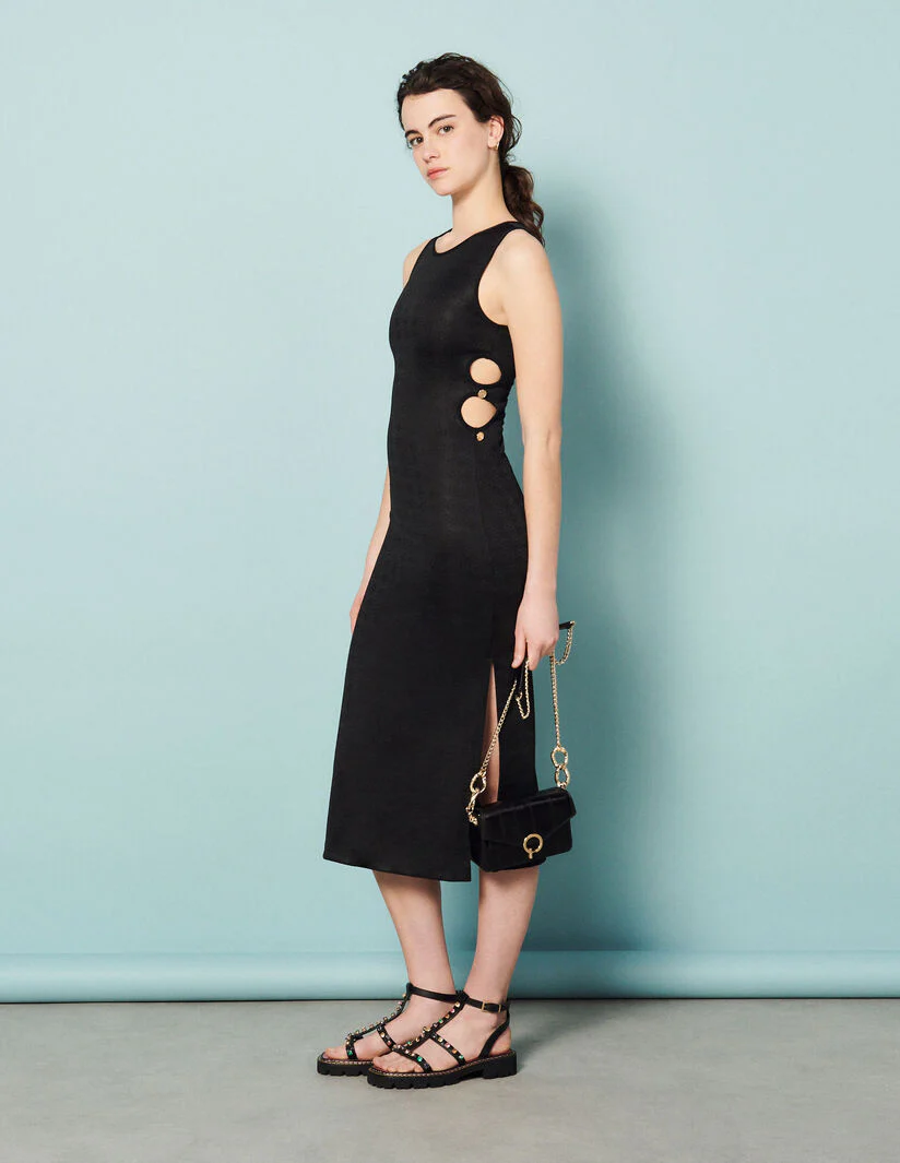 Vestido midi con aberturas