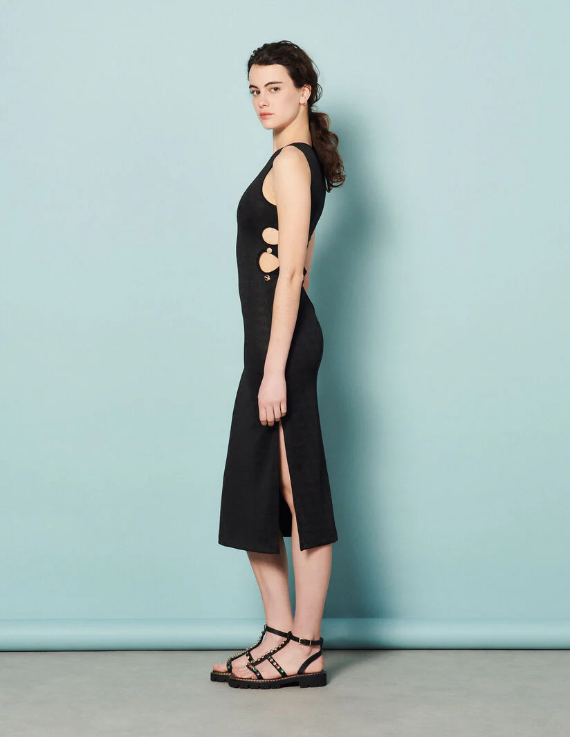 Vestido midi con aberturas - Imagen 3