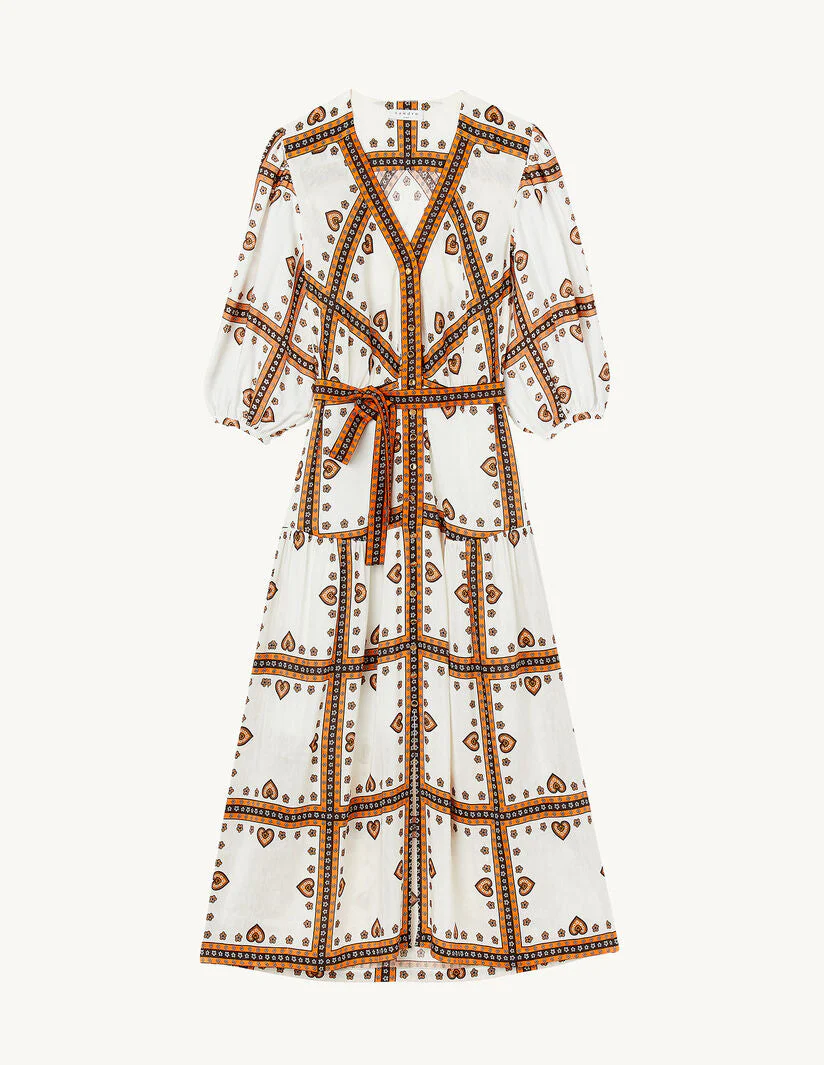 Vestido largo con estampado Bandana - Imagen 6