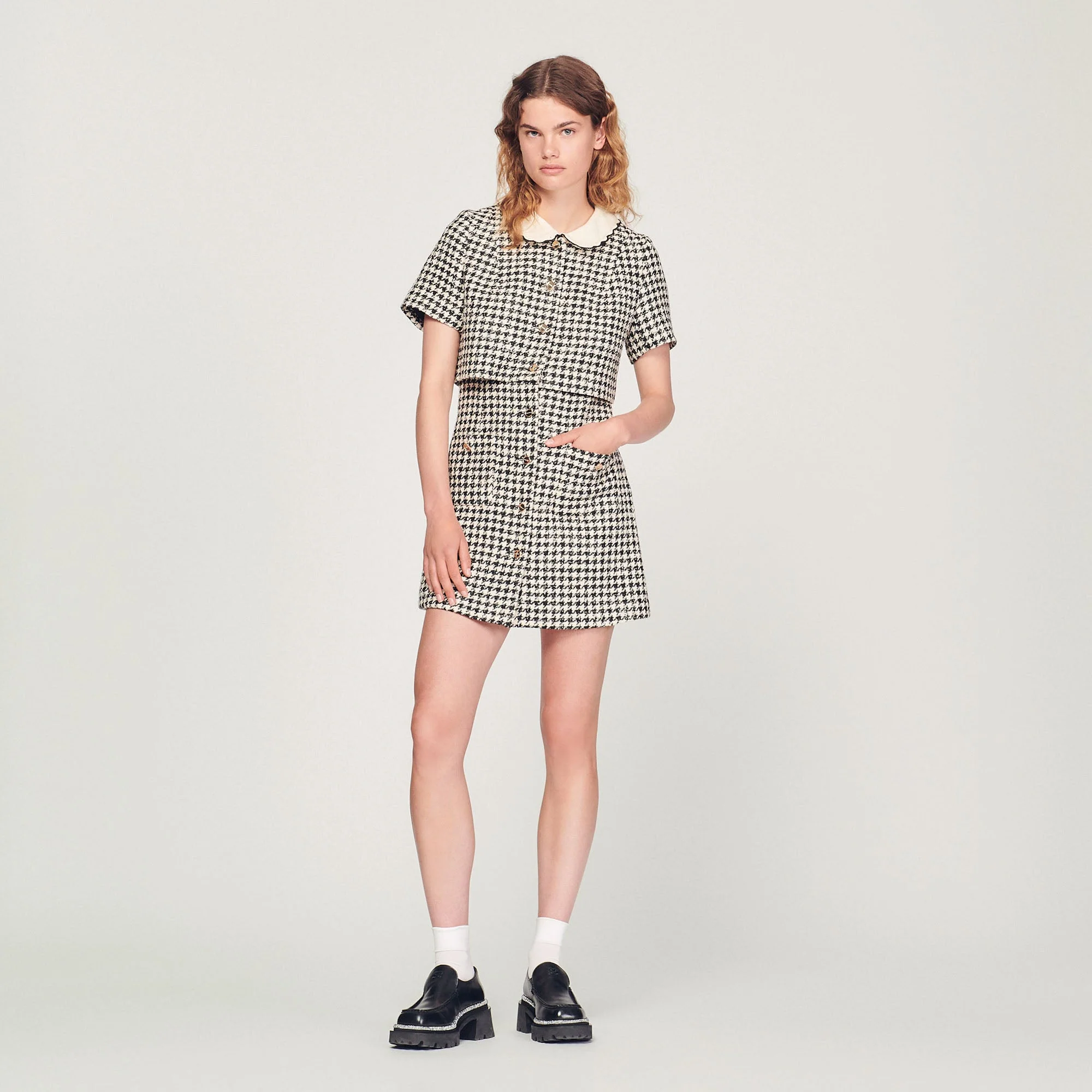 Vestido trampantojo de tweed - Imagen 4