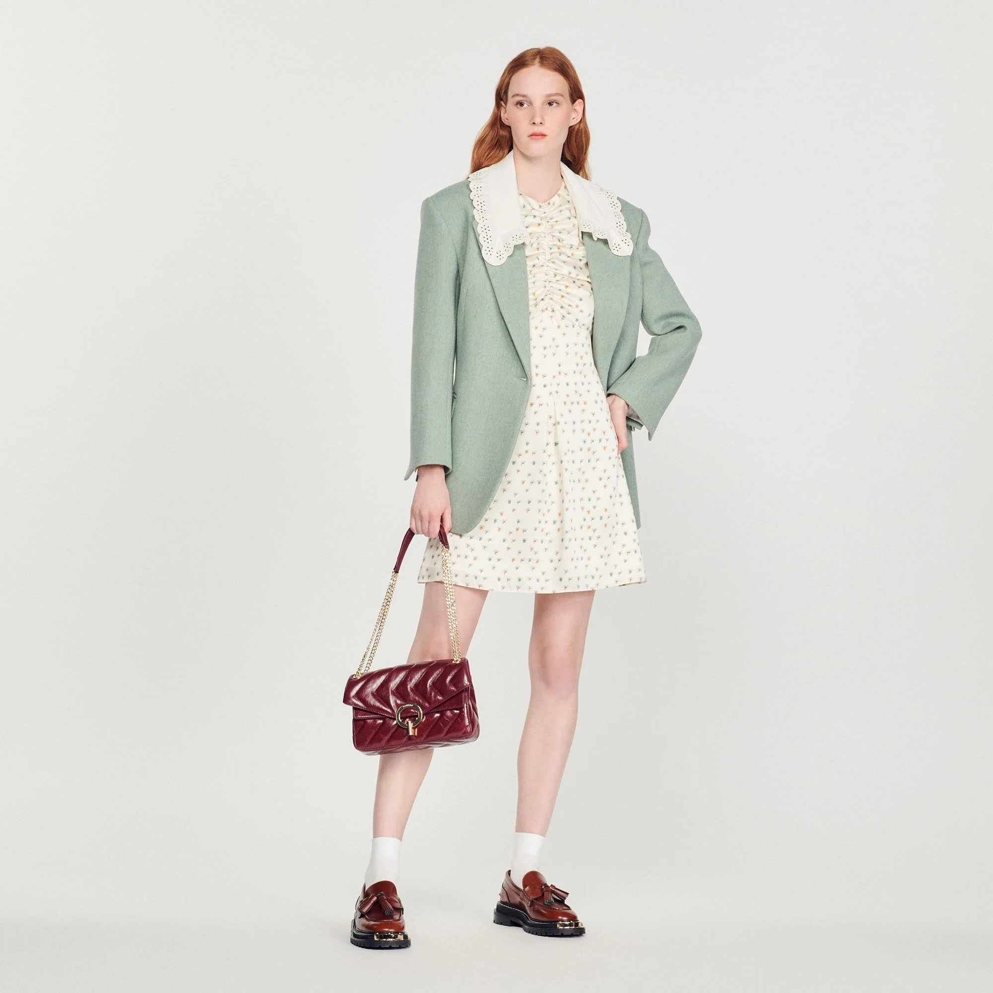 Vestido corto con estampado Fleurs d’Été