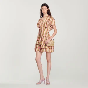 Vestido fluido con volantes