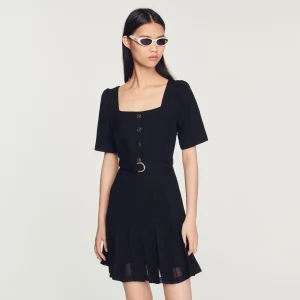 Vestido corto de tweed