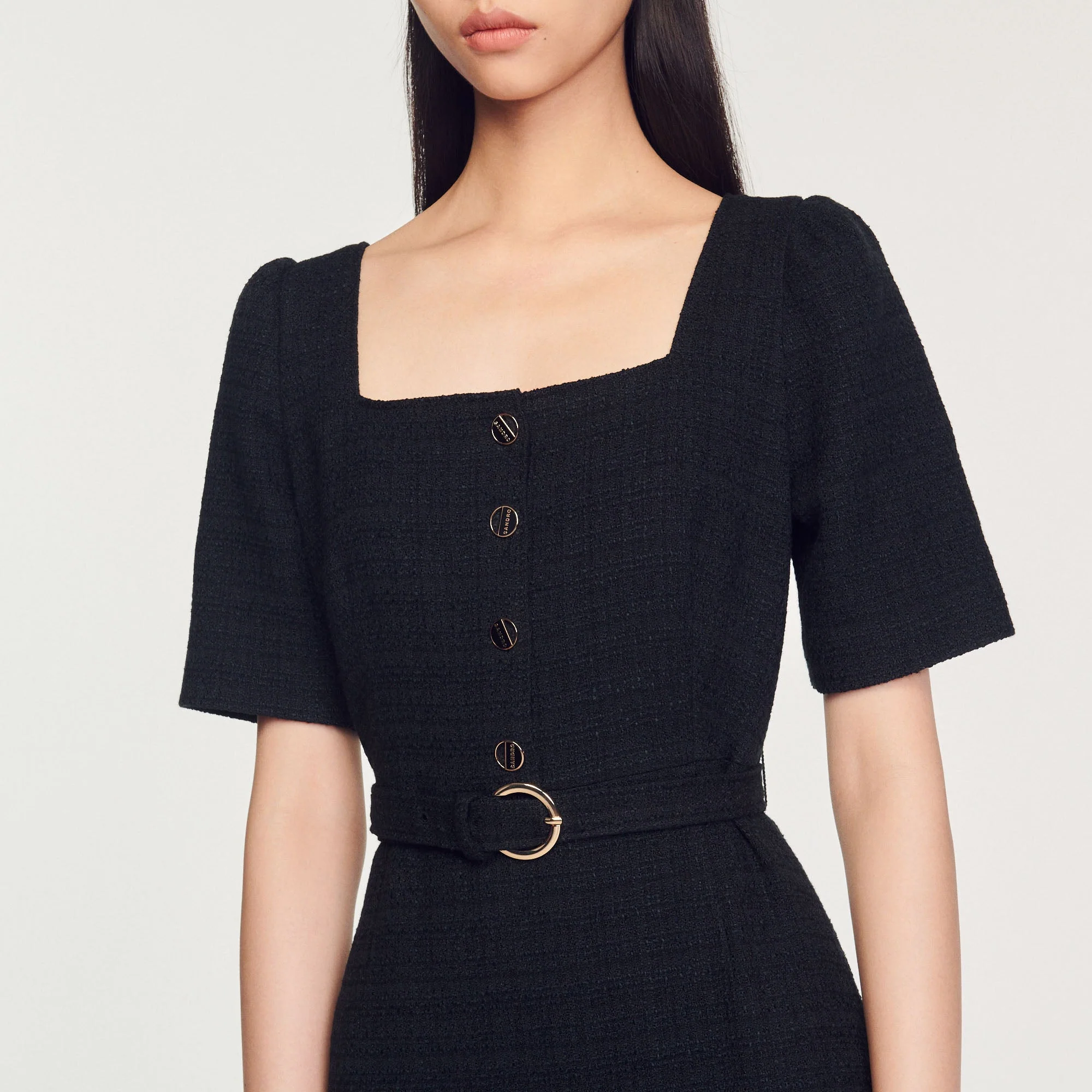 Vestido corto de tweed - Imagen 3