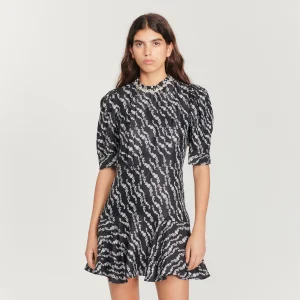 Vestido corto fluido