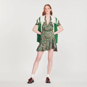 Vestido corto estampado