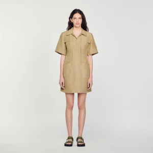 Vestido corto con lazada