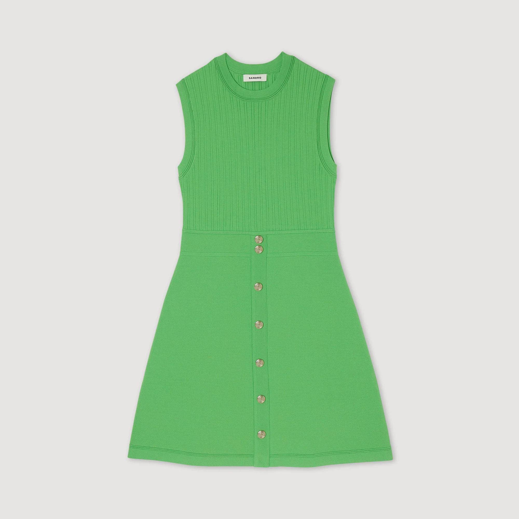 Vestido corto con botones - Imagen 7