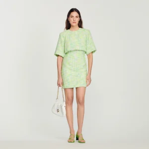 Vestido corto de tweed