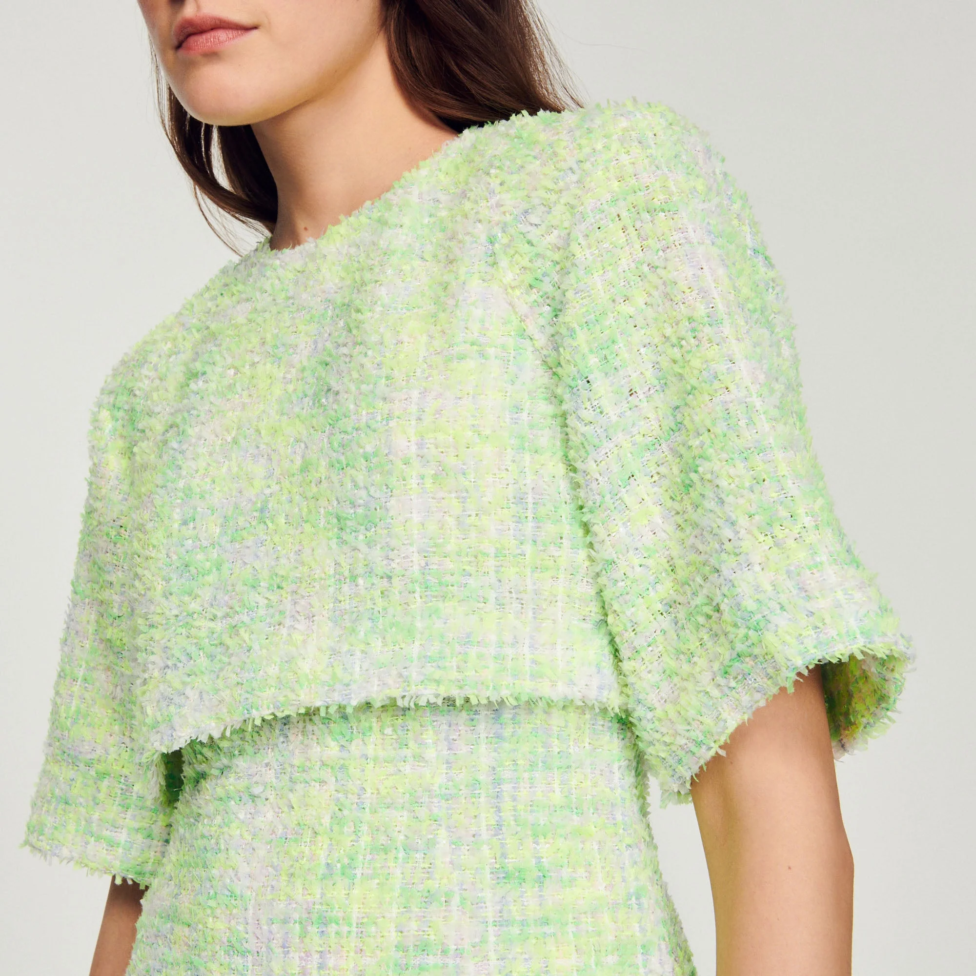 Vestido corto de tweed - Imagen 3