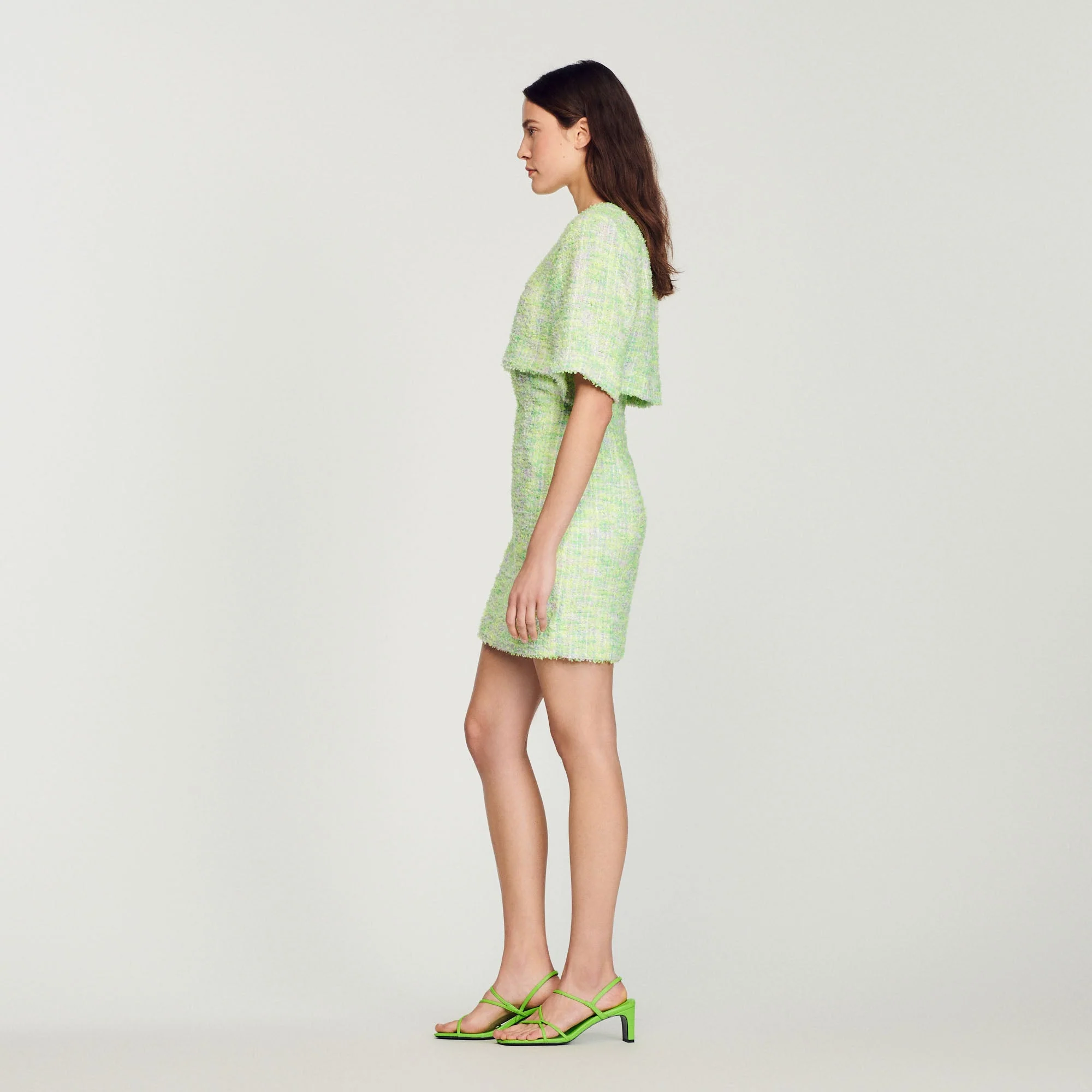 Vestido corto de tweed - Imagen 6