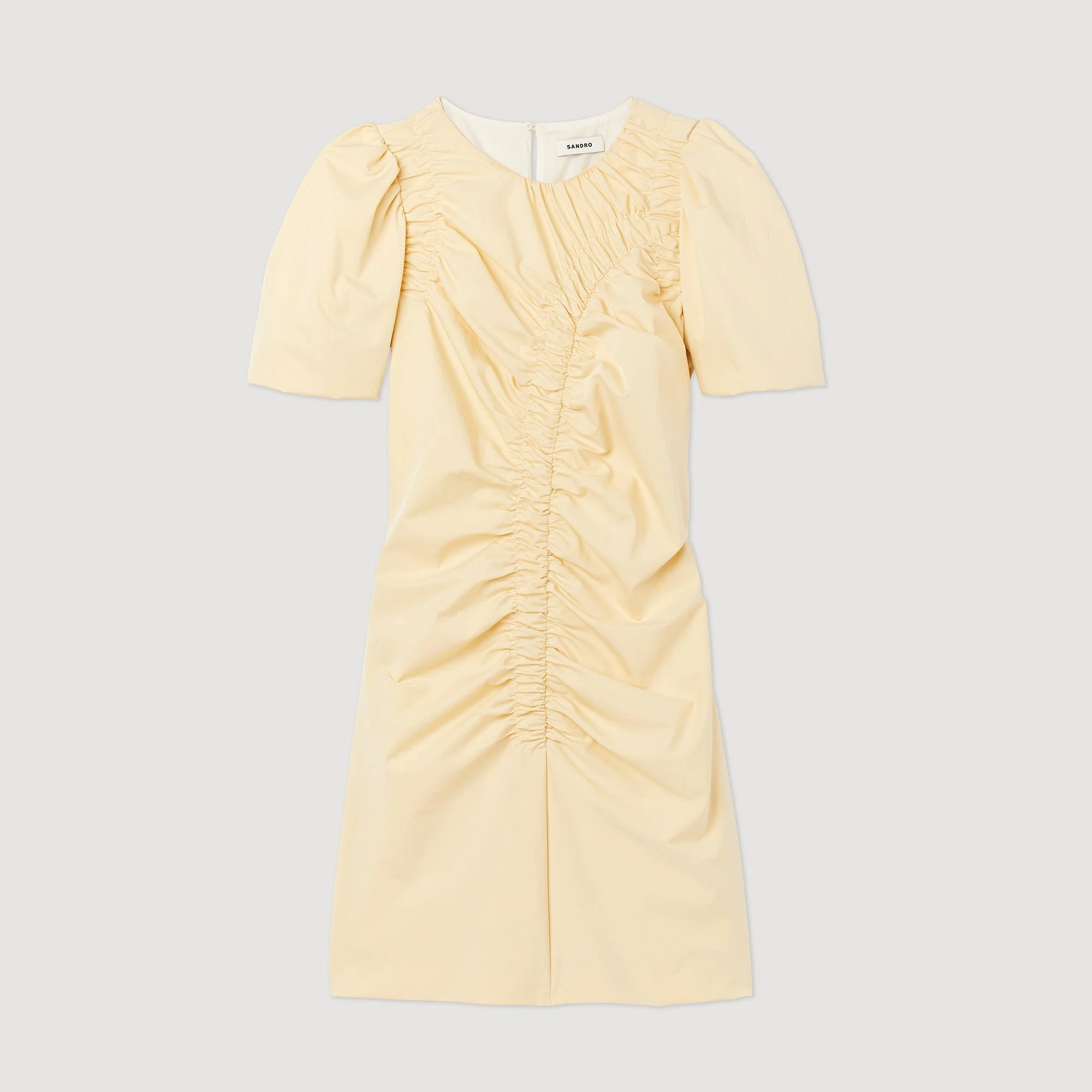 Vestido corto fruncido - Imagen 7