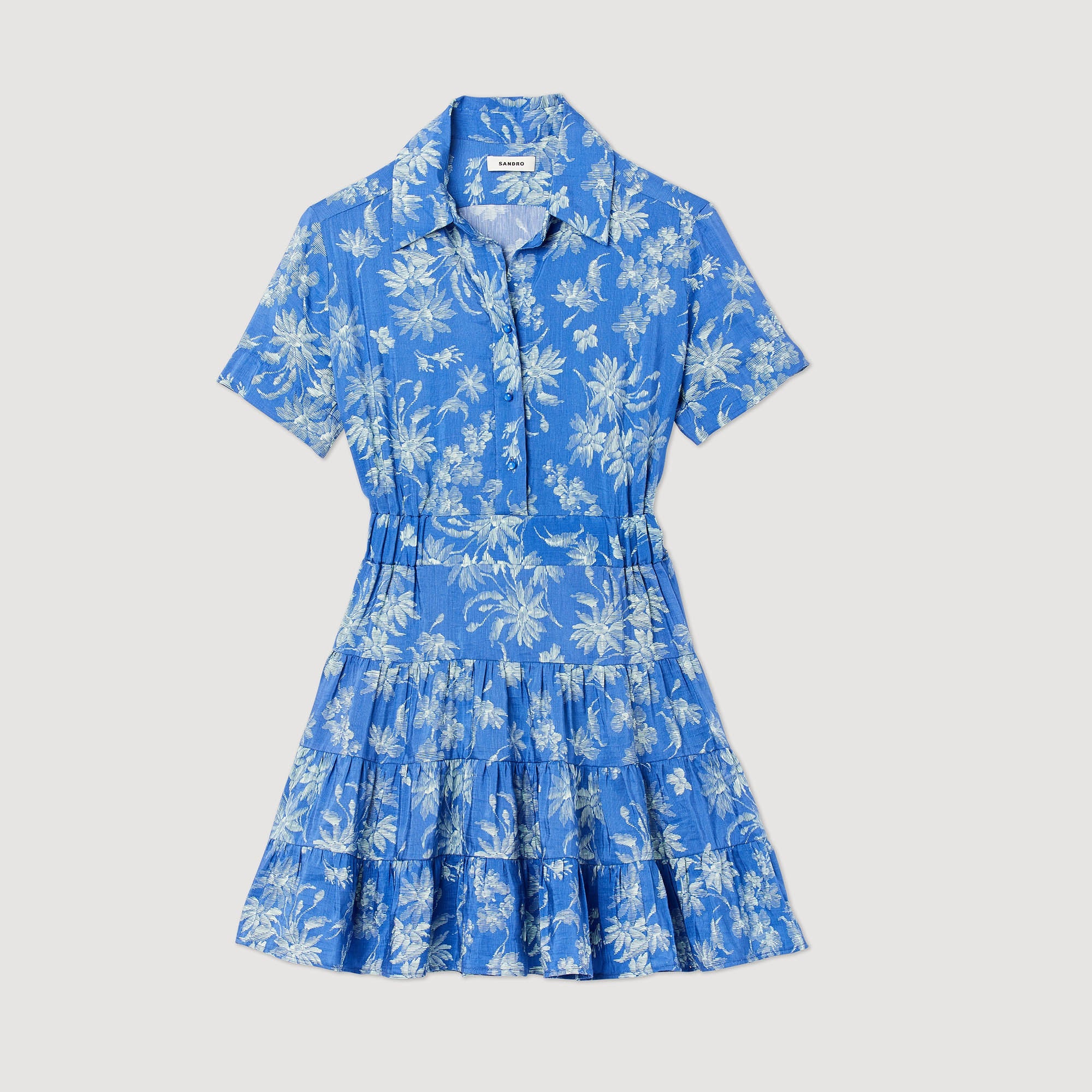 Vestido corto estampado - Imagen 7