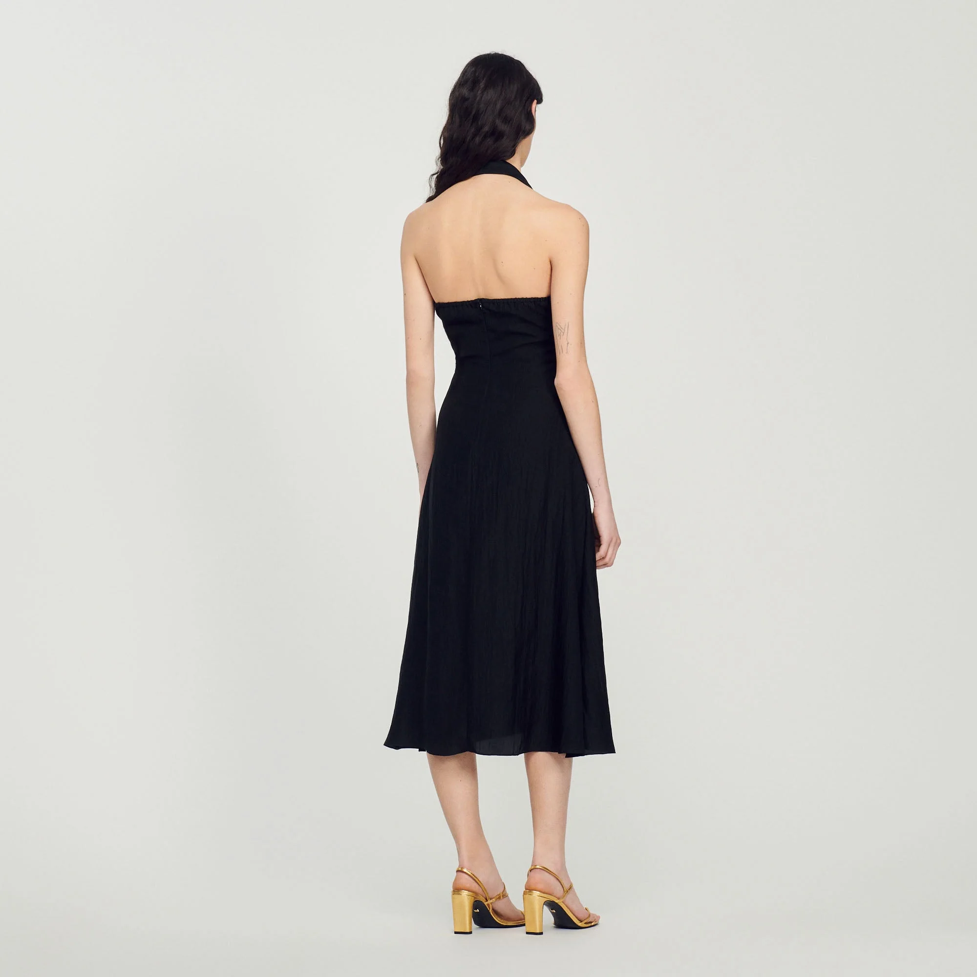 Vestido anudable con espalda desnuda - Imagen 5