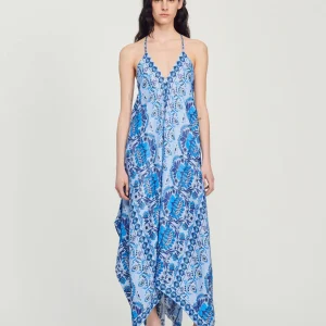 Vestido largo asimétrico