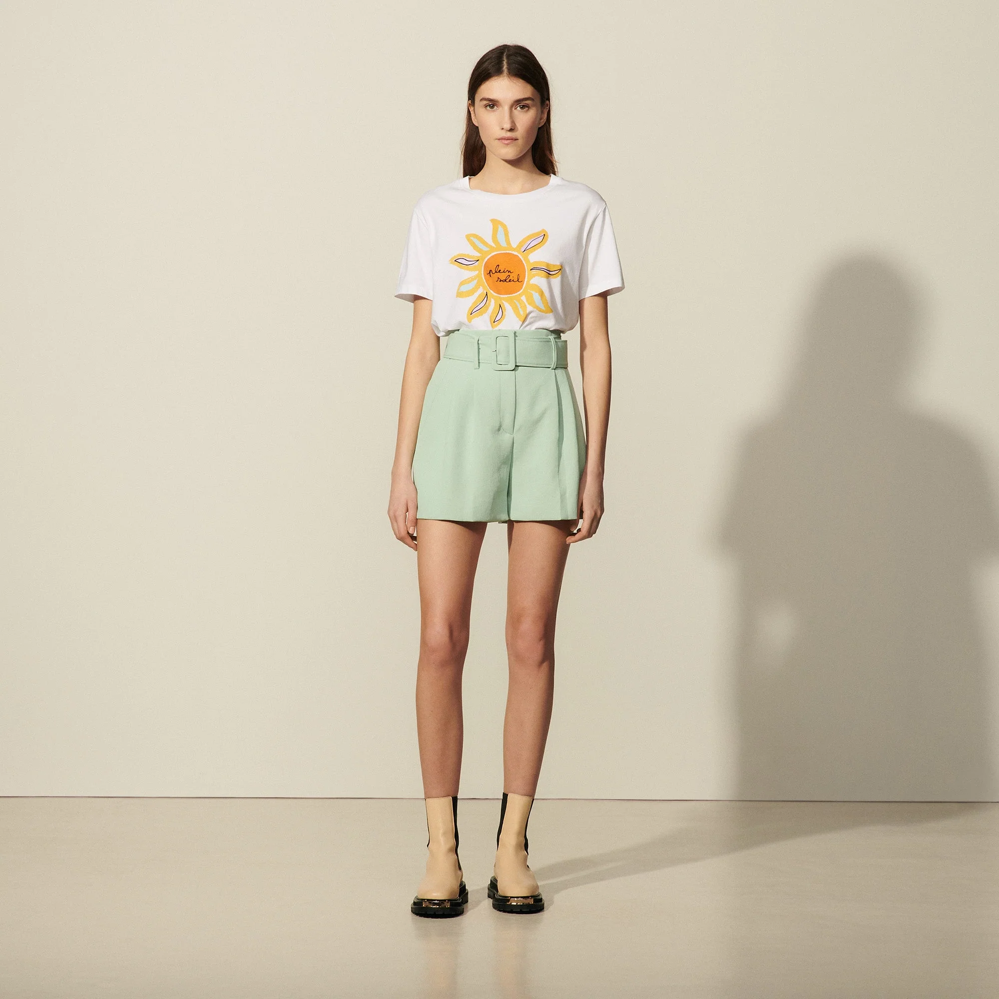 Shorts con cinturón ancho Artus - Imagen 5