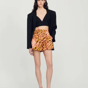 Short de estampado de leopardo