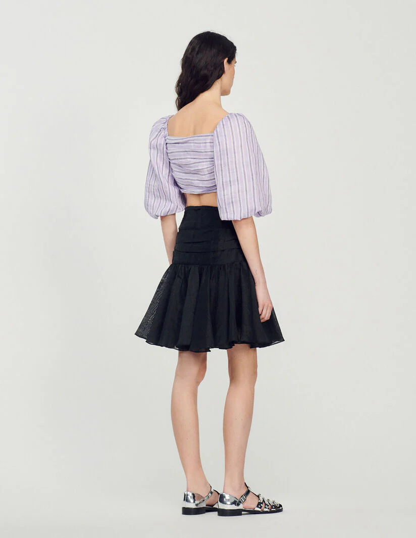 Top corto de rayas - Imagen 4