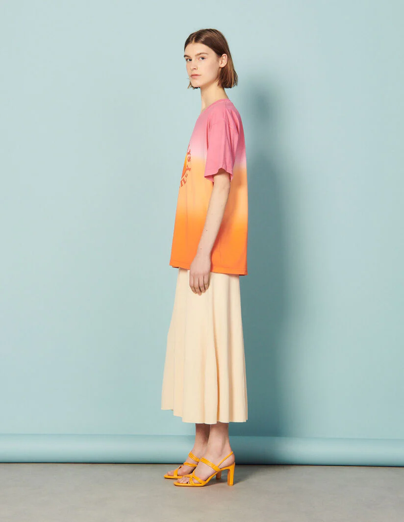 Camiseta Cedric Rosa Con Amarillo - Imagen 3