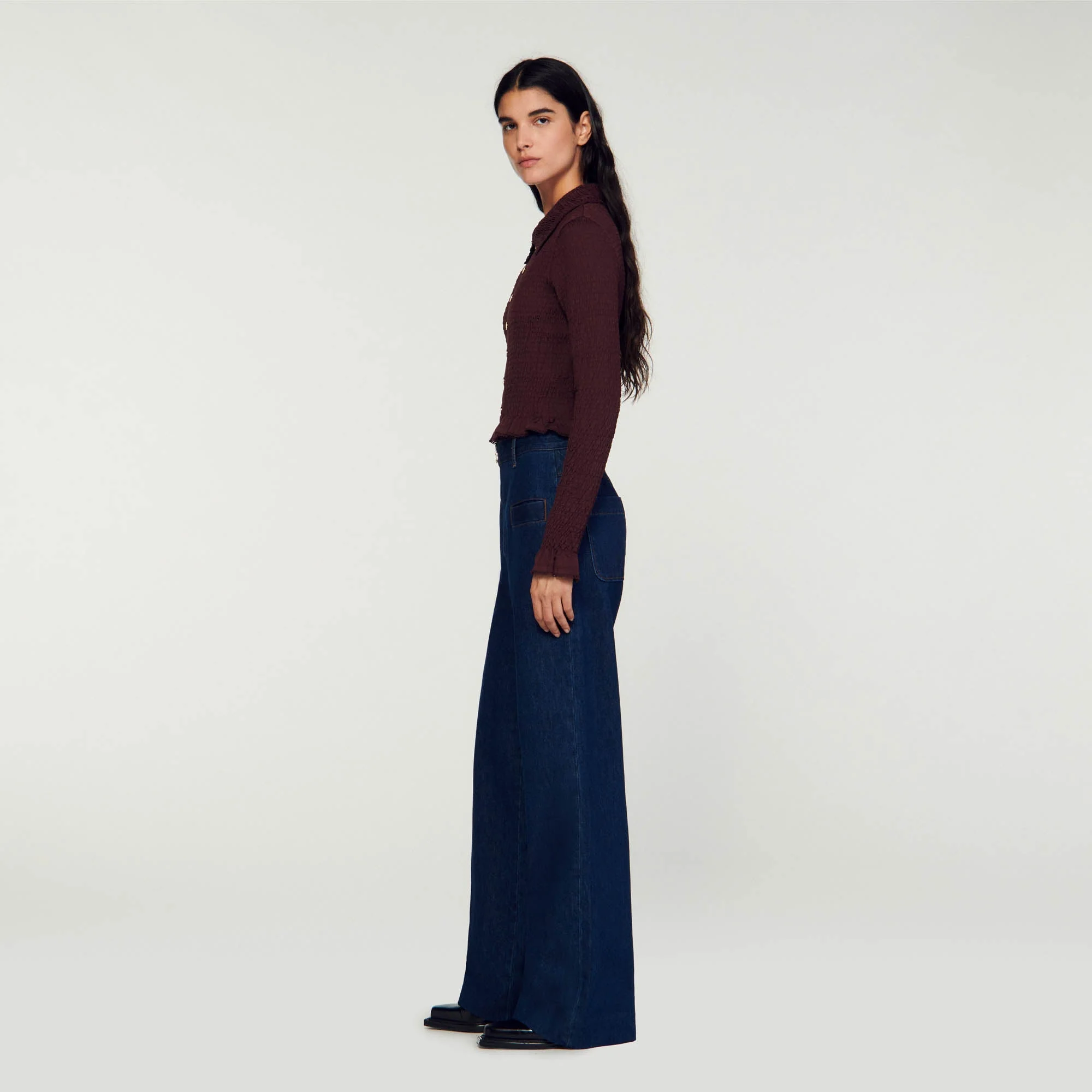 Top de camisa fruncido - Imagen 6