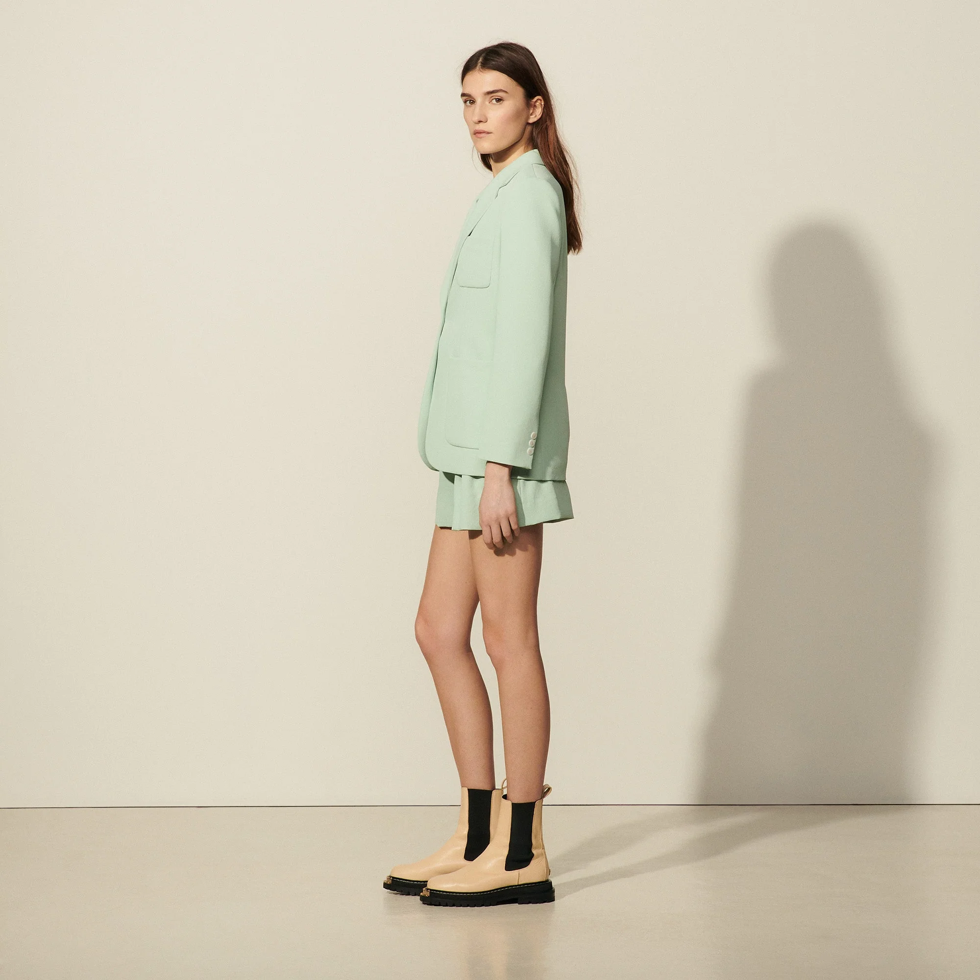 Chaqueta de sastre de crepé Huguette - Imagen 3