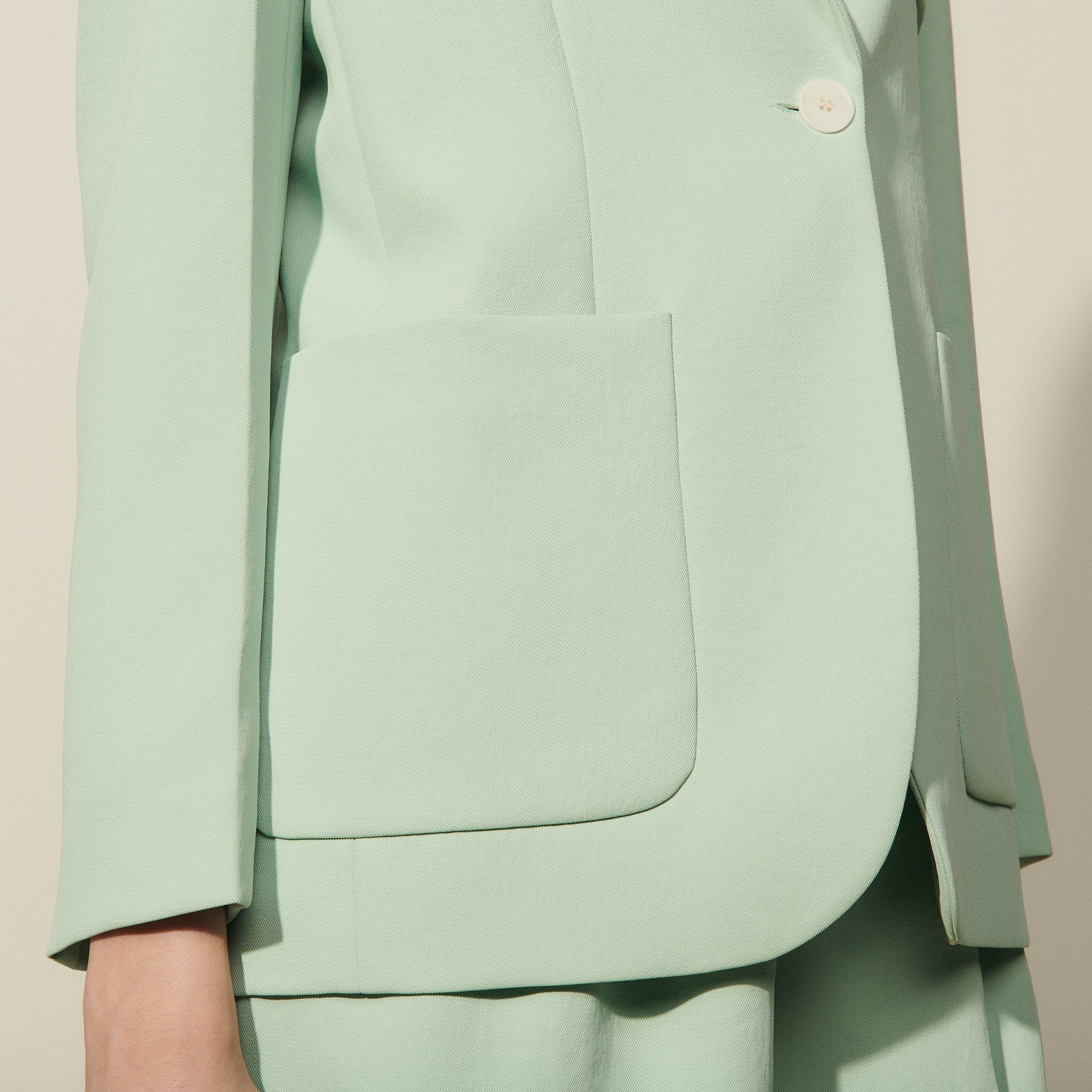 Chaqueta de sastre de crepé Huguette - Imagen 4