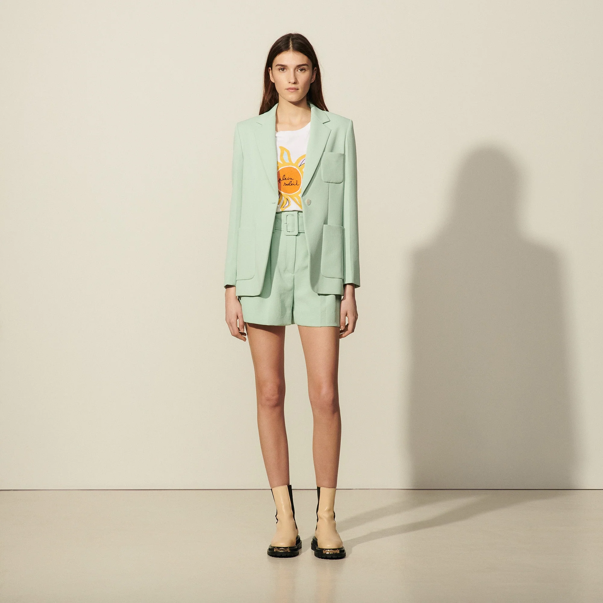 Chaqueta de sastre de crepé Huguette - Imagen 5