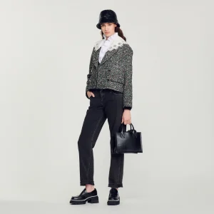 Chaqueta corta de tweed