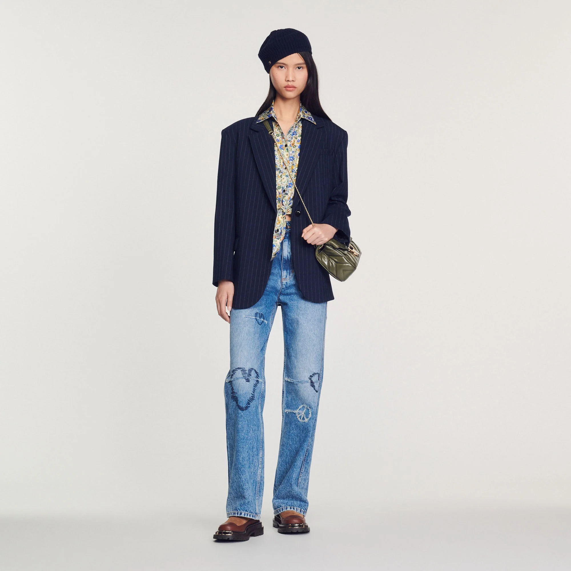 Chaqueta de sastre de rayas