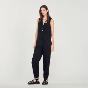 Chaleco masculino con strass