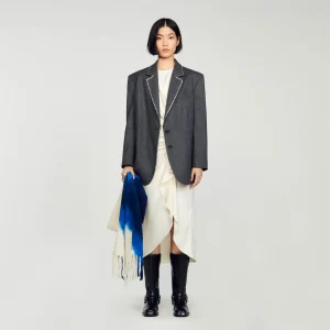 Chaqueta de traje con estrás