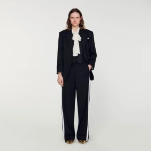 Americana con rayas finas