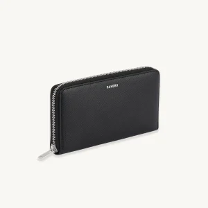 Cartera grande de piel