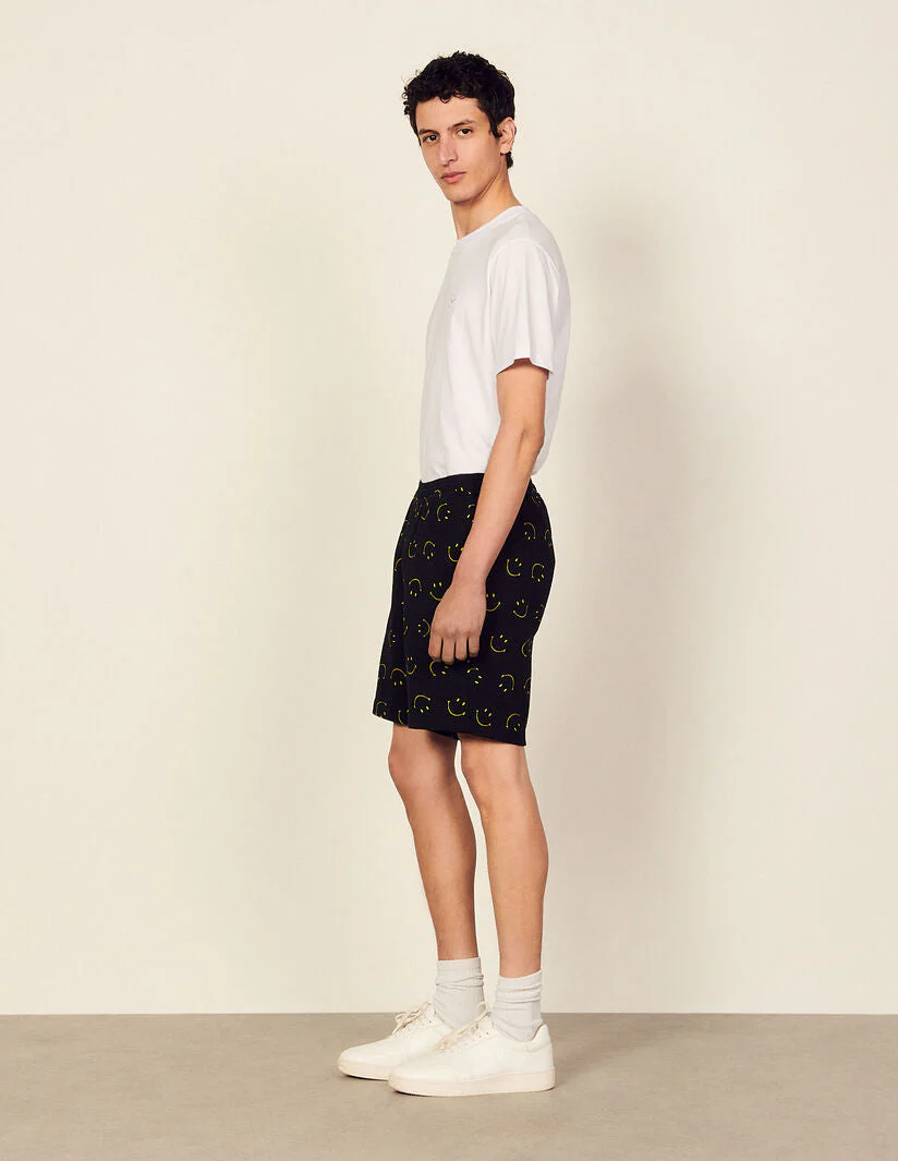 Shorts Smiley Negro - Imagen 3