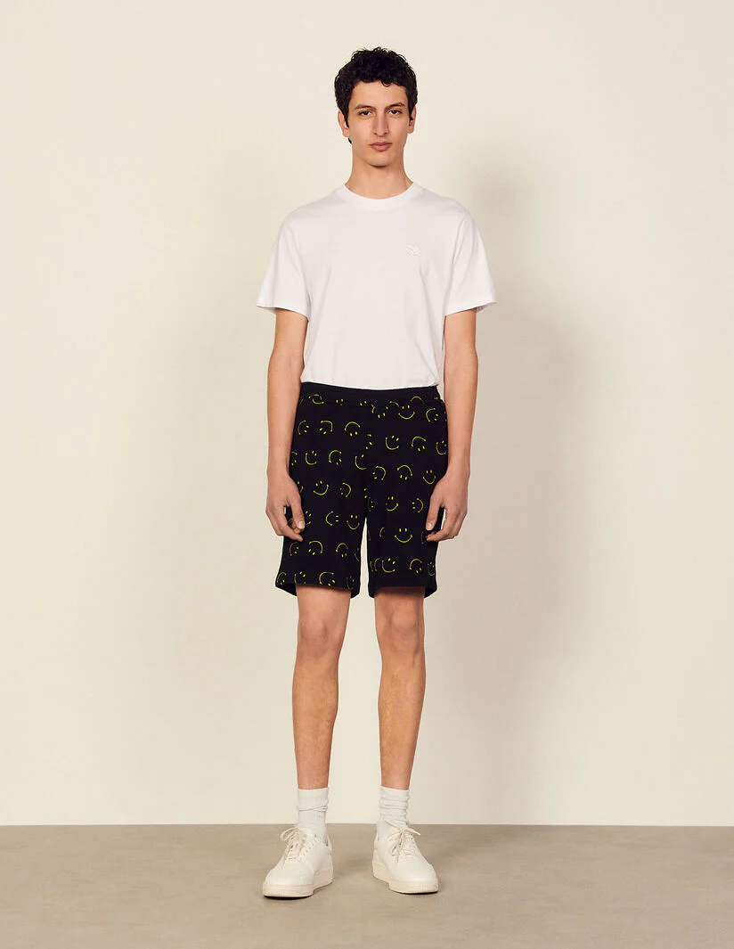 Shorts Smiley Negro - Imagen 5