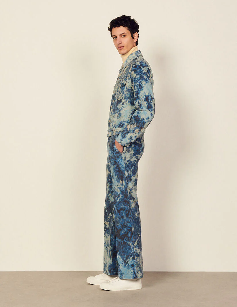 Cazadora Trucker Tie Dye Azul Marino - Imagen 3