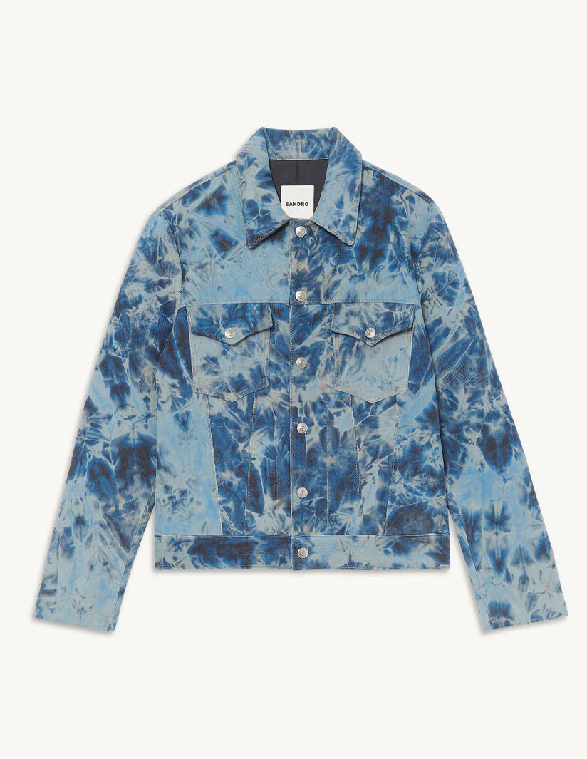 Cazadora Trucker Tie Dye Azul Marino - Imagen 6